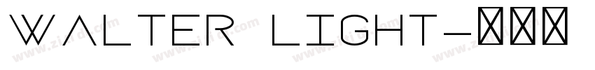 Walter Light字体转换